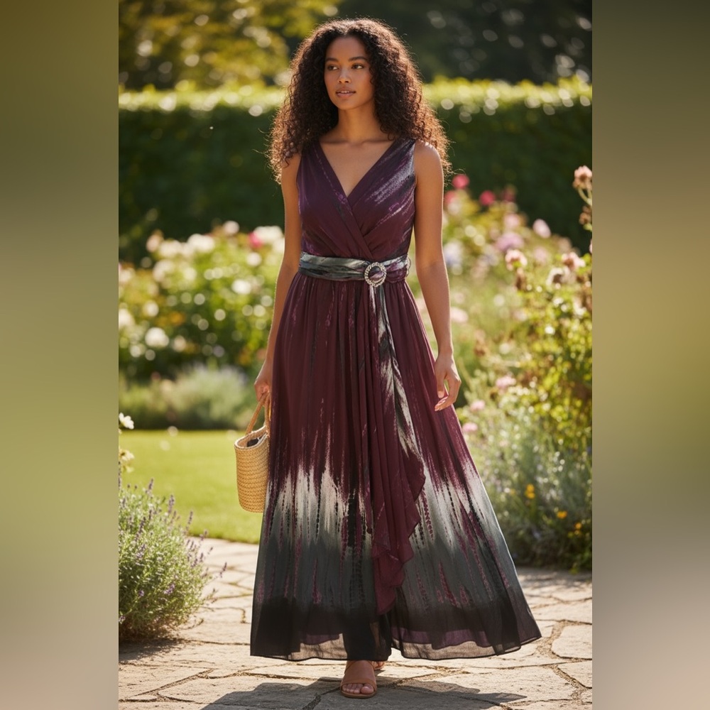 Signature by Robbie Bee Silk Dress Womens size 14W‎